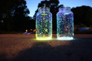 fireflies in jar
